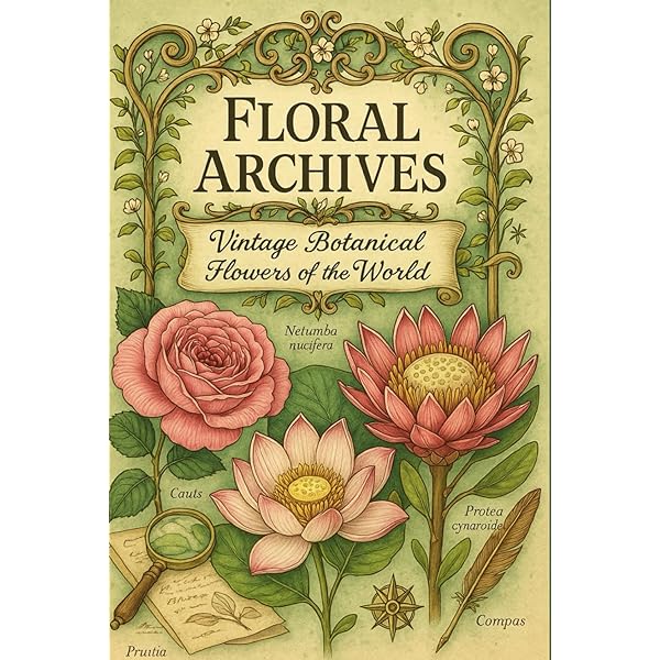 Amazon.com: Floral Archives: Vintage Botanical Flowers of the